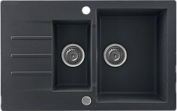 Гранітна мийка Kernau KGS A 6079 1,5B1D GRAPHITE 7950 чорний металік