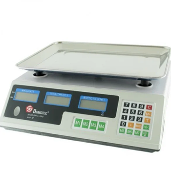 Торгові електронні ваги з дисплеєм ACS 50KG / 5G MS 228 Domotec 6V для торгівлі Лучшая цена
