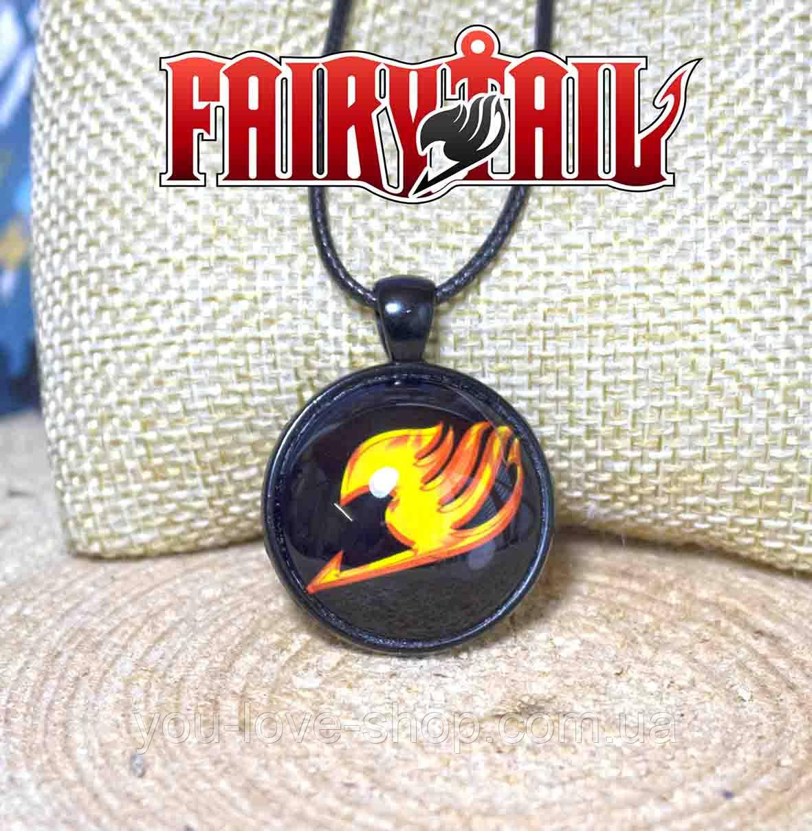 Кулон Хвіст Феї "Знак гільдії на чорному" / Fairy Tail