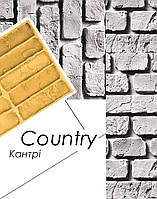 Форма Кантри1 для декоративної плитки з гіпсу декоративний цегла поліуретанова