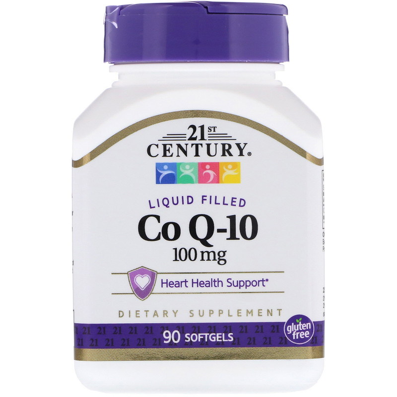 Liquid Filled CoQ-10 100 мг 21st Century 90 капсул
