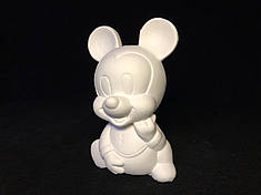 Гіпсова фігурка для розфарбовування "Міккі Маус" МІ-97 з фарбами та пензлем, фото 1