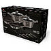 Комплект посуду BERLINGER HAUS Carbon Metallic Line 10 пр Колір вуглець 6144BH, фото 3