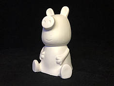 Гіпсова фігурка для розфарбовування "Свинка Пеппа 2" СП2-93 з фарбами та пензлем, фото 1