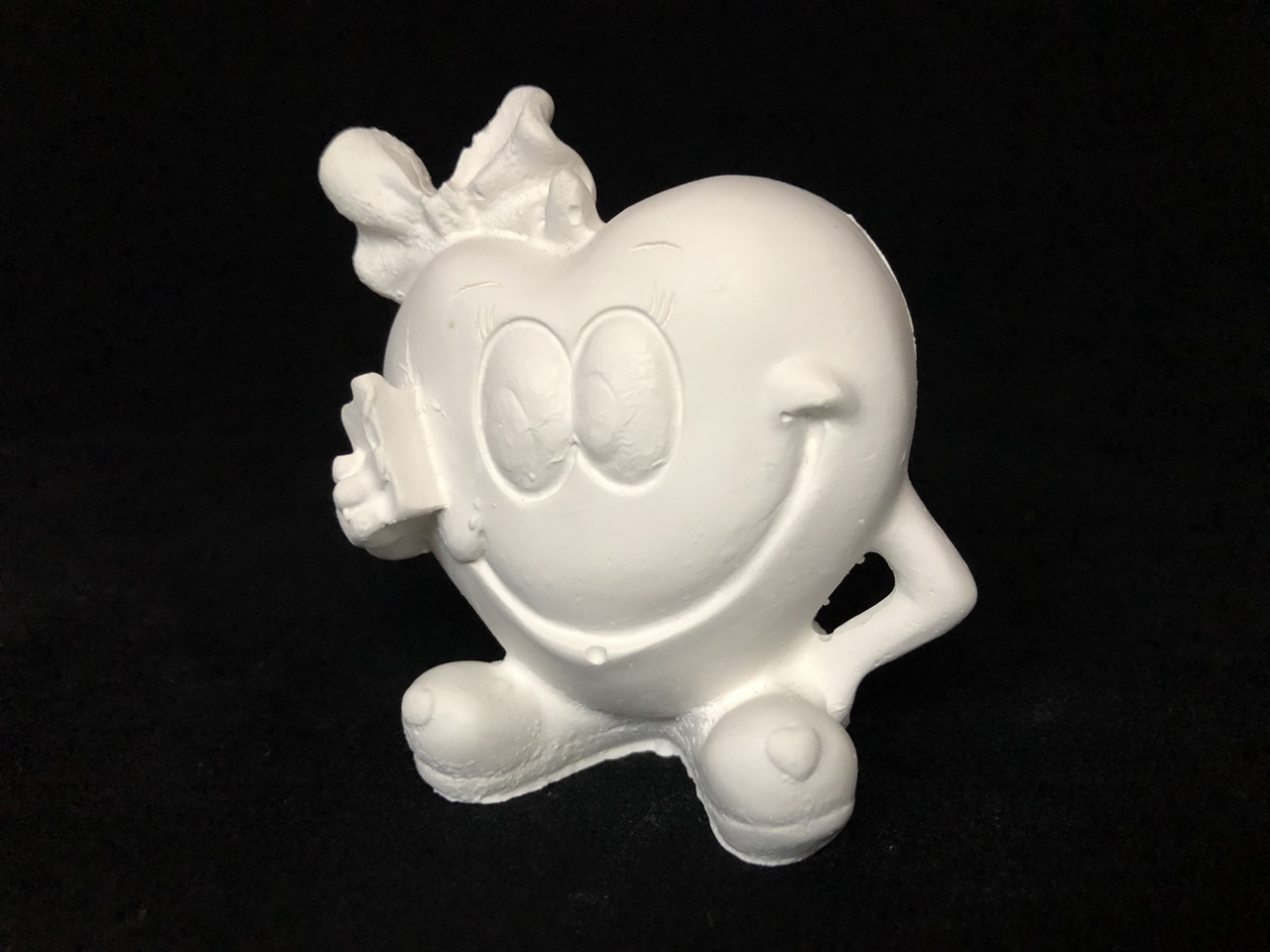 Гіпсова фігурка для розфарбовування "Серце" З-75 з фарбами і кистями