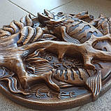 Картина різьблена з дерева. "Щука", фото 3