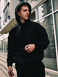 Спортивний костюм зима Асос теплий чоловічий оверсайз чорний Київ, фото 2