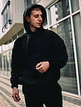 Спортивний костюм зима Асос теплий чоловічий оверсайз чорний Київ, фото 6