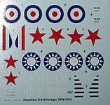 Пластикова модель 1/72 Kovozavody Prostejov 0185 Французький винищувач Dewoitine D.510 British, SSSR, China, фото 4