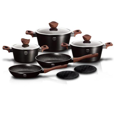 Комплект посуду BERLINGER HAUS Ebony Rosewood Collection 10 пр Колір чорний 1534NBH