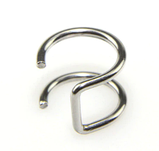 Сережки обманки для пірсингу сталь зовні 14 мм усередині 9 мм, фото 3