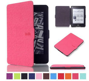 Чохол обкладинка для Amazon Kindle Paperwhite 2012 2013 2015 2016 Рожевий DP75 EY21 автосон, фото 1