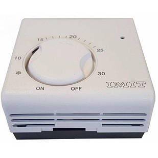 Термостат регульований кімнатний діапазон 5 °C — 30 °C.