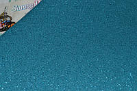 3348/6136 Ткань для вышивания Newcastle, цвет - темная бирюза с люрексом, 40ct
