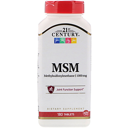 MSM Methylsulfonylmethane 1000 мг 21st Century 180 таблеток