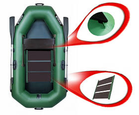 Ладья ЛТ-220ЕС човен надувний Ladya 220 з пересувним сидінням і килимом