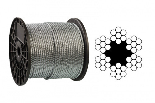 Трос оцинкований W1 DIN 3055 APRO