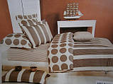 Сатинові постільні комплекти з чотирма наволочками, фото 2