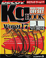 Крючок Decoy Worm17 Kg Hook #4/0 (6 шт/уп)