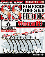 Крючок Decoy Worm19 S.S. Hook #4 (9 шт/уп)