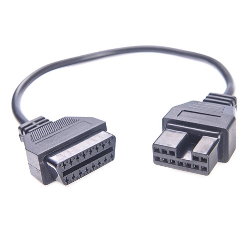 Перехідник з OBD2 16pin мама на Hyundai, Mitsubishi 12pin мама