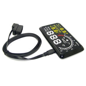 Проєктор приборної панелі на лобове скло OBD2 HUD M8 3.5", фото 4