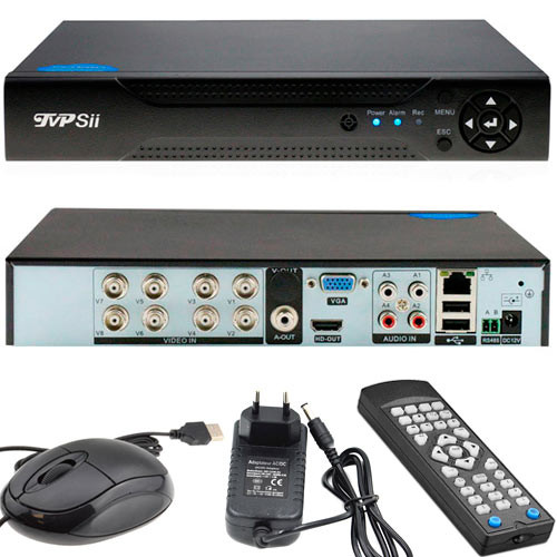 Відеореєстратор HVR NVR DVR TVPSii 6008T-MH, AHD-H 1080P, 8 каналів