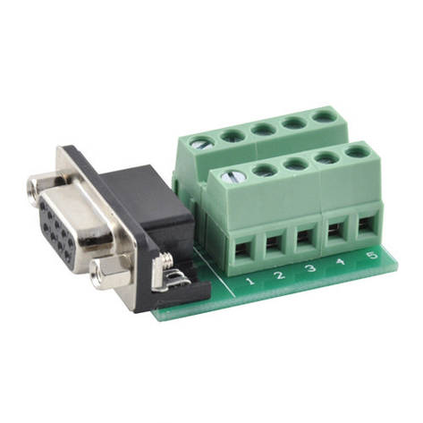 Перехідник RS232 DB9 COM-порт вилка мама - клемники 9pin, фото 1