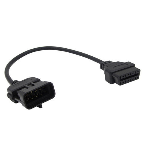 Перехідник з OBD2 16pin мама на Opel 10pin тато