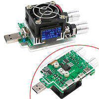 USB тестер JUWEI 4-25В с регулируемой нагрузкой 35Вт QC2.0 QC3.0