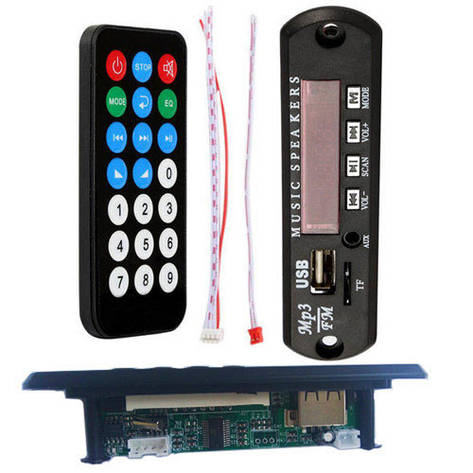 Вбудований MP3 плеєр, FM модуль USB microSD, 5-12В, фото 1