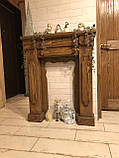 Камінний портал дерев'яний в інтер'єрі, фото 2