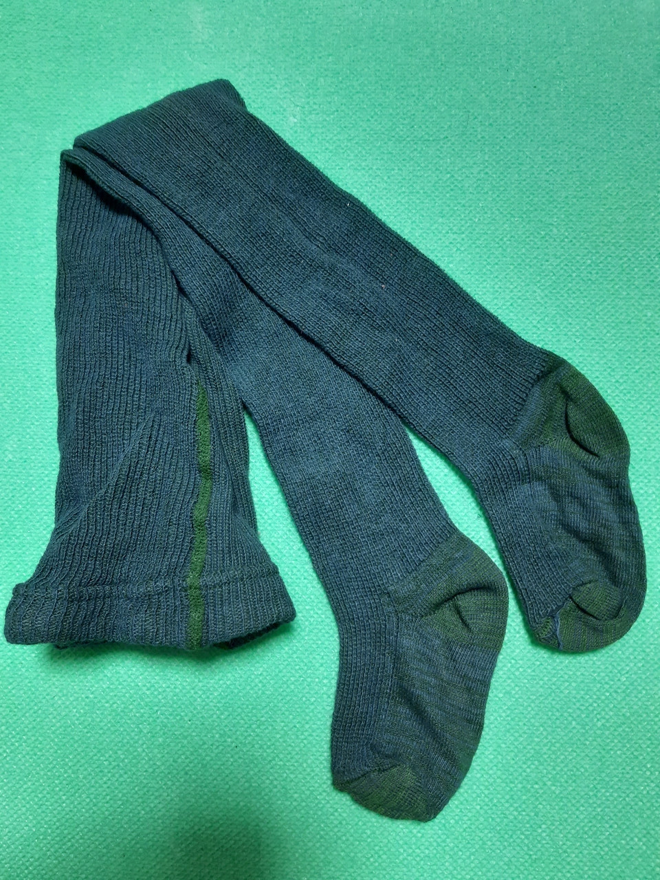 Колготи дитячі зелені - 12 розмір на ріст 74см, 75% бавовна, 25% поліамід, фото 1