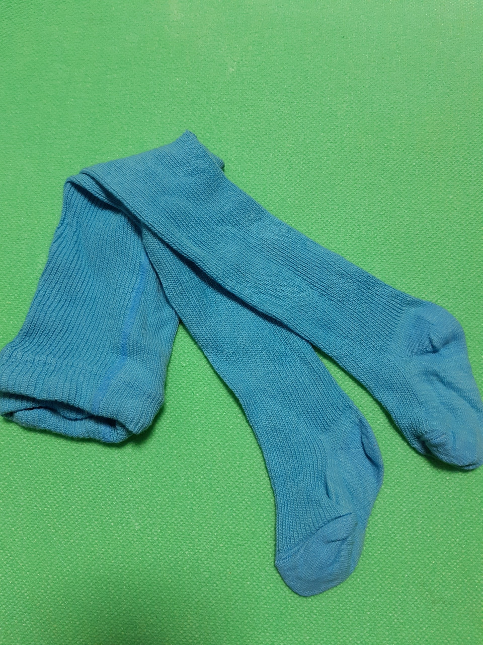 Колготи дитячі блакитні - 10 розмір на ріст 68см, 75% бавовна, 25% поліамід, фото 1