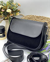Женская сумка кросс боди черная, жіночі сумки, модні сумки, сумка на плечо, сумка на работу