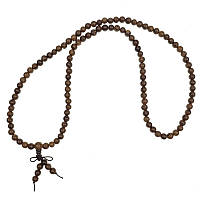 Чотки з дерева 66 см 108 намистин коричневі (С2215)
