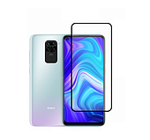 Захисне скло (захист) Full Glue для Xiaomi Redmi Note 9 | Redmi 10X 4G (чорний колір)