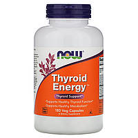 Комплекс для щитовидной железы, Thyroid Energy, 180 растительных капсул, Now Foods