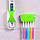 Дозатор зубної пасти з тримачем для щіток, салатовий, фото 2