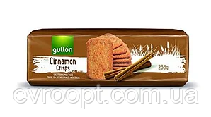 Печиво GULLON Cinnamon crisps, хрустке печиво з корицею, 235г, 15шт/ящ