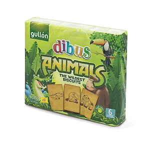 Пічово GULLON DIBUS Animals, 600 г, 14шт/яск