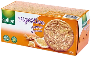 Печиво GULLON Digestive вівсяне з апельсином, 425г, 15шт/ящ