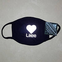 Маска зі світловідбиваючим малюнком "Likee"