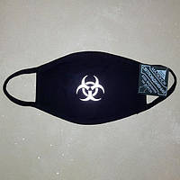 Маска зі світловідбиваючим малюнком "Biohazard"