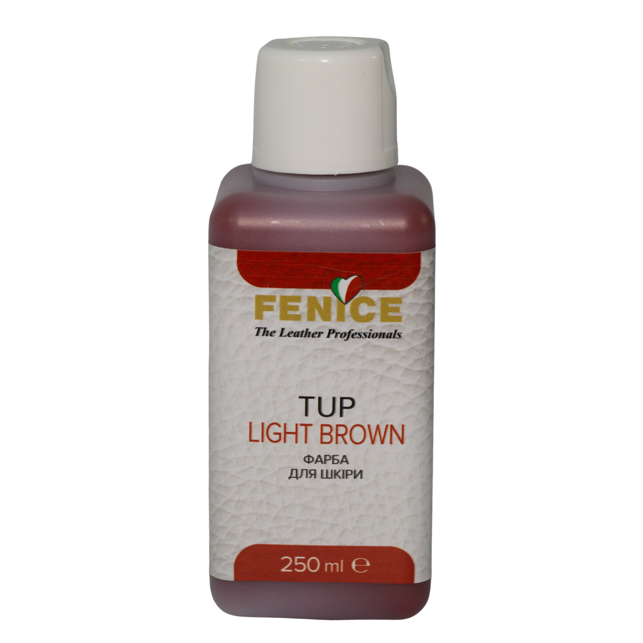 Фарба для шкіри Fenice TUP Light Brown, колір Світло-коричневий, 250 мл, фото 1