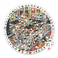 Круглые пазлы для детей Janod Кухня ресторана 208 элементов (J02794), фото 3