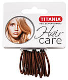 Набір гумок для волосся 12 шт. (коричневі) TITANIA 7801, фото 10