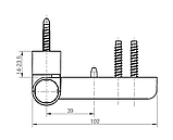 Петля дверна ROTO SOLID до 110 кг колір коричневий наплав 20,0-23,5 мм, фото 2