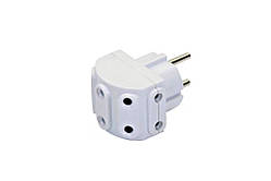 Мережевий розгалужувач п'ятірник Lemanso LMA007 білий