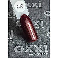 Гель-лак Oxxi 200 бордовый, микроблеск, 10мл